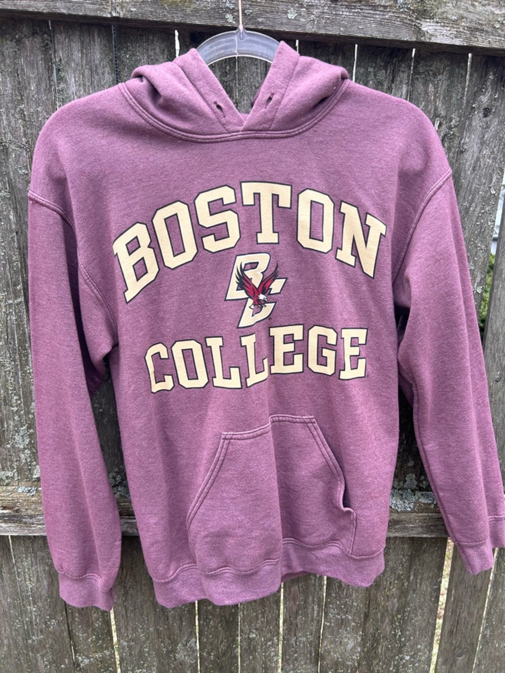 Gildan Maroon Boston College Pullover Hoodie